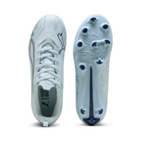 PUMA Ultra 6 Play Gazon Naturel Artificiel Chaussures de Foot (MG) Enfants Bleu Clair Bleu Blanc