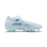 PUMA Future 9 Pro Gazon Naturel Artificiel Chaussures de Foot (MG) Bleu Clair Bleu