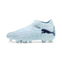 PUMA Future 9 Pro Gazon Naturel Artificiel Chaussures de Foot (MG) Enfants Bleu Clair Bleu