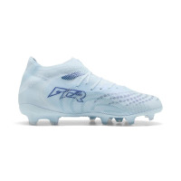 PUMA Future 9 Pro Gazon Naturel Artificiel Chaussures de Foot (MG) Enfants Bleu Clair Bleu