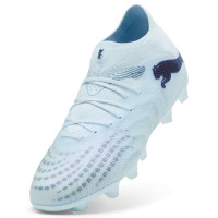 PUMA Future 9 Pro Gazon Naturel Artificiel Chaussures de Foot (MG) Enfants Bleu Clair Bleu