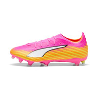 PUMA Ultra 6 Match Gazon Naturel Artificiel (MG) Rose Vif Bleu Jaune