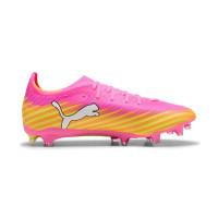 PUMA Ultra 6 Match Gazon Naturel Artificiel (MG) Rose Vif Bleu Jaune