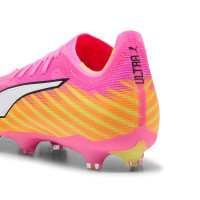 PUMA Ultra 6 Match Gazon Naturel Artificiel (MG) Rose Vif Bleu Jaune