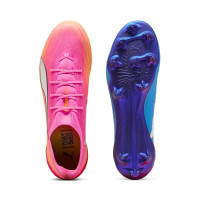 PUMA Ultra 6 Ultimate Gazon Naturel Chaussures de Foot (FG) Rose Vif Bleu Jaune