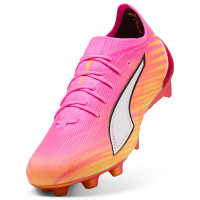 PUMA Ultra 6 Ultimate Gazon Naturel Chaussures de Foot (FG) Rose Vif Bleu Jaune