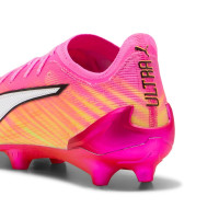 PUMA Ultra 6 Ultimate Gazon Naturel Chaussures de Foot (FG) Rose Vif Bleu Jaune