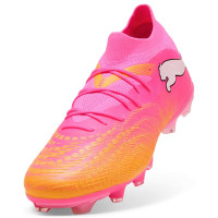PUMA Future 9 Match Gras / Kunstgras Voetbalschoenen (MG) Felroze Blauw Geel