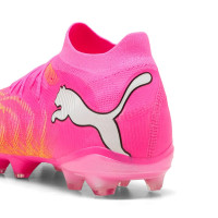 PUMA Future 9 Match Gras / Kunstgras Voetbalschoenen (MG) Felroze Blauw Geel
