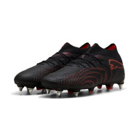 PUMA Future 9 Ultimate Crampons Vissés Chaussures de Foot (SG) Noir Rouge
