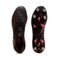 PUMA Future 9 Ultimate Crampons Vissés Chaussures de Foot (SG) Noir Rouge