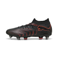 PUMA Future 9 Match IJzeren-Nop Voetbalschoenen (SG) Zwart Rood