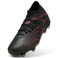 PUMA Future 9 Match IJzeren-Nop Voetbalschoenen (SG) Zwart Rood