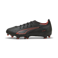 PUMA Ultra 6 Pro Gazon Naturel Artificiel Chaussures de Foot (MG) Noir Rouge