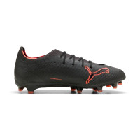 PUMA Ultra 6 Pro Gazon Naturel Artificiel Chaussures de Foot (MG) Noir Rouge
