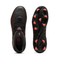 PUMA Future 9 Pro Gras / Kunstgras Voetbalschoenen (MG) Kids Zwart Rood