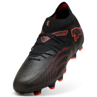PUMA Future 9 Pro Gras / Kunstgras Voetbalschoenen (MG) Kids Zwart Rood