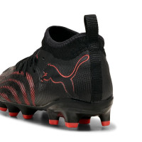 PUMA Future 9 Match Gazon Naturel Artificiel Chaussures de Foot (MG) Enfants Noir Rouge