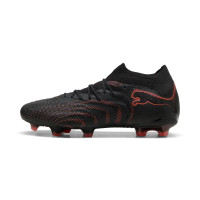 PUMA Future 9 Ultimate Gazon Naturel Chaussures de Foot (FG) Noir Rouge