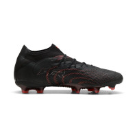 PUMA Future 9 Ultimate Gazon Naturel Chaussures de Foot (FG) Noir Rouge