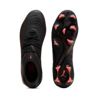 PUMA Future 9 Ultimate Gazon Naturel Chaussures de Foot (FG) Noir Rouge