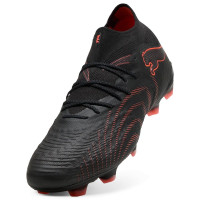 PUMA Future 9 Ultimate Gazon Naturel Chaussures de Foot (FG) Noir Rouge