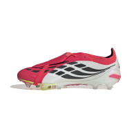 adidas Predator Elite FT Gazon Artificiel Chaussures de Foot (AG) Rouge Blanc Noir