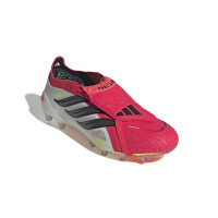 adidas Predator Elite FT Gazon Artificiel Chaussures de Foot (AG) Rouge Blanc Noir