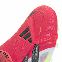 adidas Predator Elite FT Gazon Artificiel Chaussures de Foot (AG) Rouge Blanc Noir