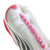 adidas Predator Elite FT Gazon Artificiel Chaussures de Foot (AG) Rouge Blanc Noir