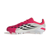 adidas Predator Elite Gras Voetbalschoenen (FG) Kids Rood Wit Zwart