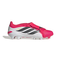 adidas Predator League FT Gazon Naturel Chaussures de Foot (FG) Rouge Blanc Noir