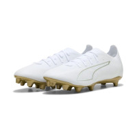 PUMA Ultra 6 Match Gazon Naturel Artificiel (MG) Blanc Doré