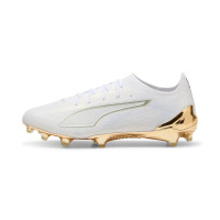 PUMA Ultra 6 Ultimate Gazon Naturel Chaussures de Foot (FG) Blanc Doré