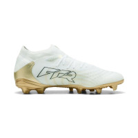 PUMA Future 9 Pro Gazon Naturel Artificiel Chaussures de Foot (MG) Blanc Doré