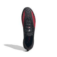 adidas F50 Elite IJzeren-Nop Voetbalschoenen (SG) Zwart Rood Donkergrijs
