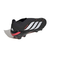 adidas Predator League Veterloze Gras Voetbalschoenen (FG) Zwart Wit Rood