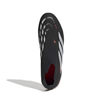 adidas Predator League Veterloze Gras Voetbalschoenen (FG) Zwart Wit Rood