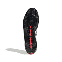 adidas Predator League Veterloze Gras Voetbalschoenen (FG) Zwart Wit Rood