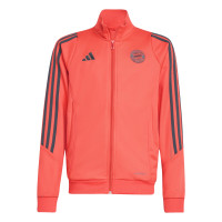 adidas Bayern Munich Survêtement Full-Zip 2025-2026 Enfants Orange Gris Foncé