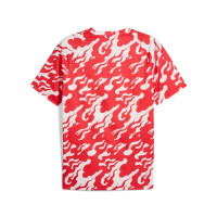 PUMA AC Milan Pre-Match Trainingsshirt 2025-2026 Wit Rood