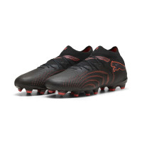 PUMA Future 9 Pro Gazon Naturel Artificiel Chaussures de Foot (MG) Noir Rouge
