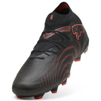 PUMA Future 9 Pro Gazon Naturel Artificiel Chaussures de Foot (MG) Noir Rouge