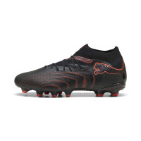 PUMA Future 9 Pro Gazon Naturel Artificiel Chaussures de Foot (MG) Noir Rouge