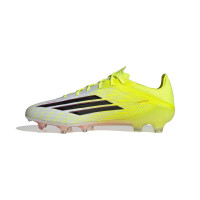 adidas F50 Elite Gras Voetbalschoenen (FG) Neongeel Zwart Rood