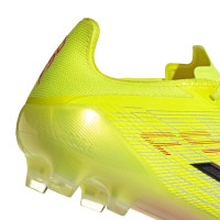 adidas F50 Elite Gras Voetbalschoenen (FG) Neongeel Zwart Rood