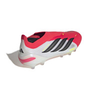 adidas Predator Elite Sans Lacets Gazon Artificiel Chaussures de Foot (AG) Rouge Blanc Noir