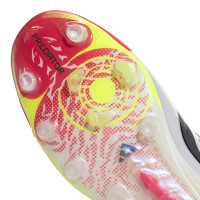 adidas Predator Elite Sans Lacets Gazon Artificiel Chaussures de Foot (AG) Rouge Blanc Noir