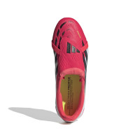 adidas Predator Elite FT Gras Voetbalschoenen (FG) Kids Rood Wit Zwart