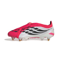 adidas Predator Elite FT Crampons Vissés Chaussures de Foot (SG) Rouge Blanc Noir
